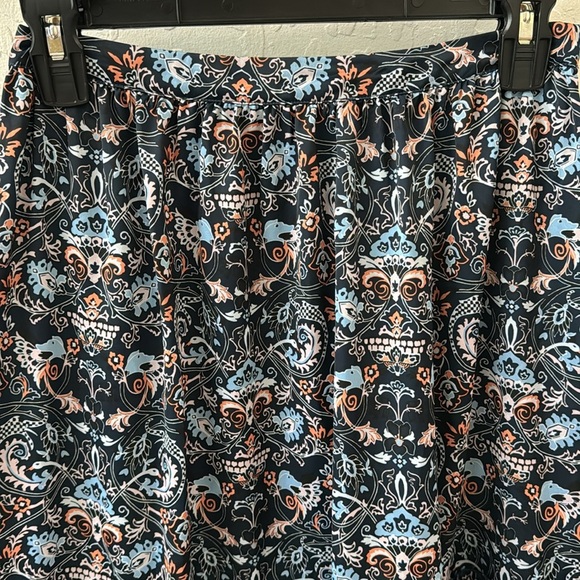 Outerknown Blue Pink Orange Tiered Maxi Skirt Side Zip Size Small / 26 Waist - Picture 4 of 10